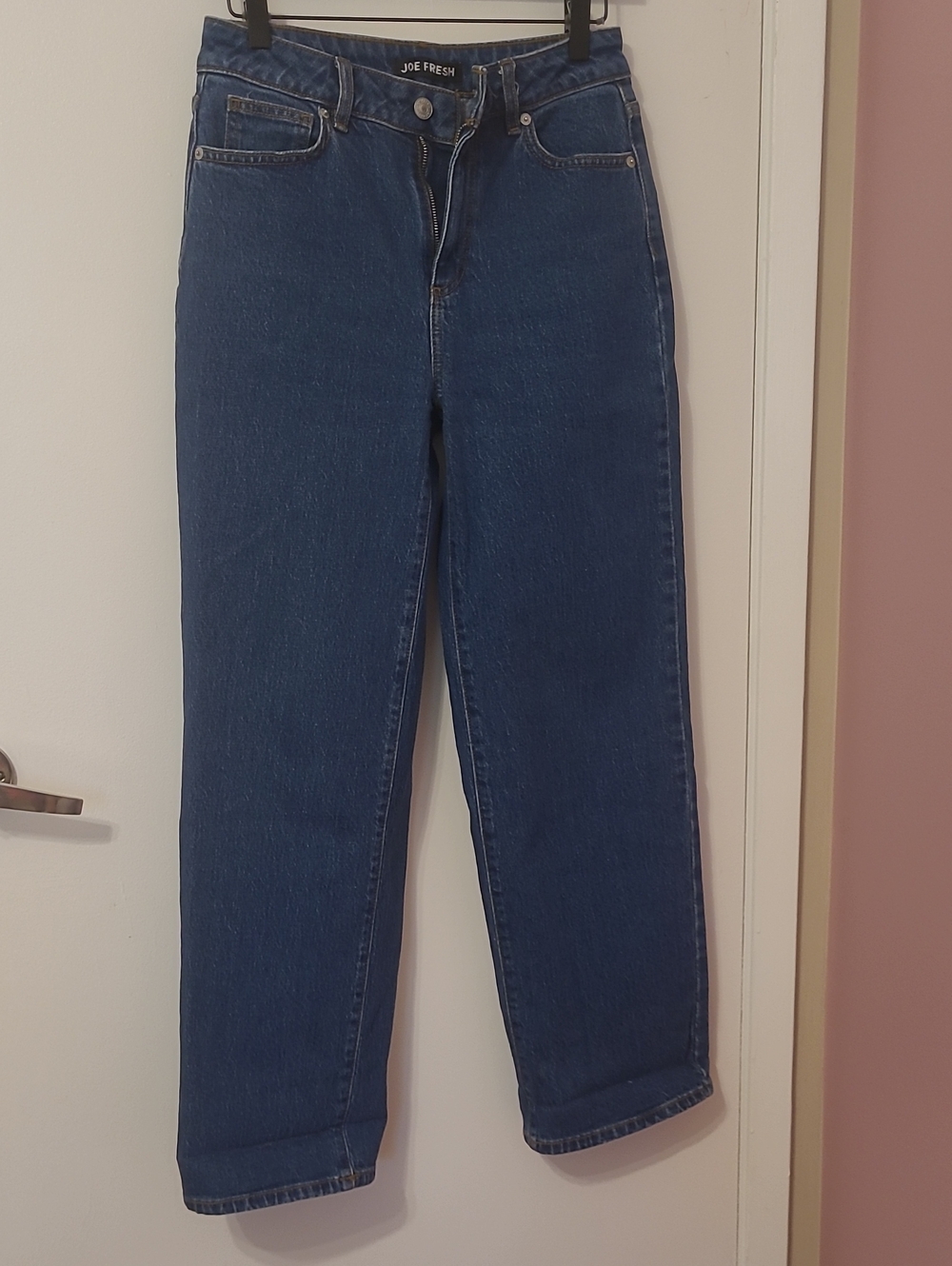 Joe Fresh Dark Blue Wide Leg High-Rise Jeans